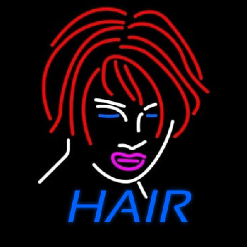 Hair Girl Logo Neontábla