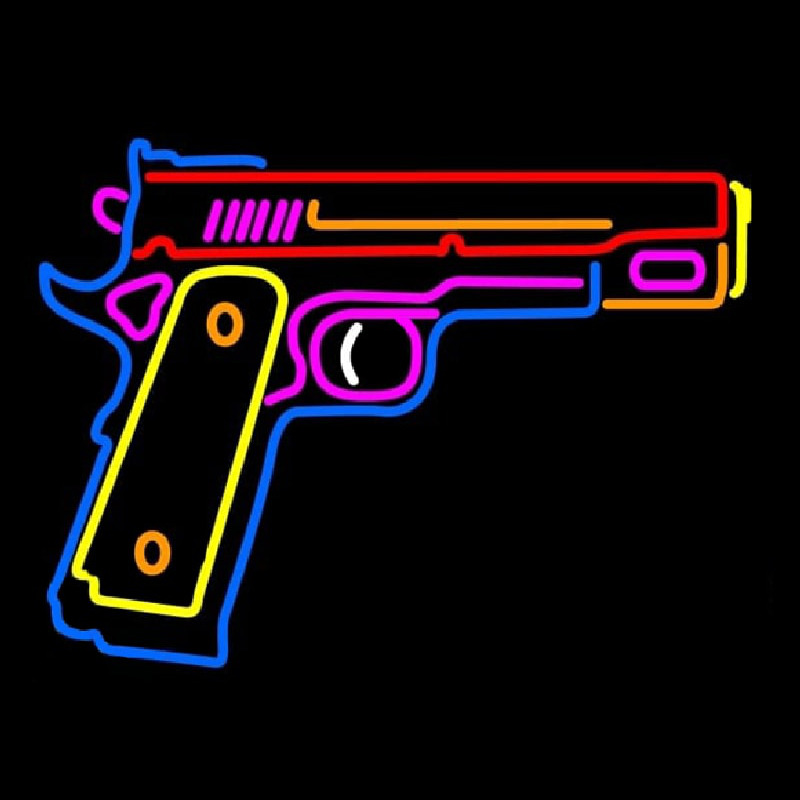 Hand Gun Neontábla