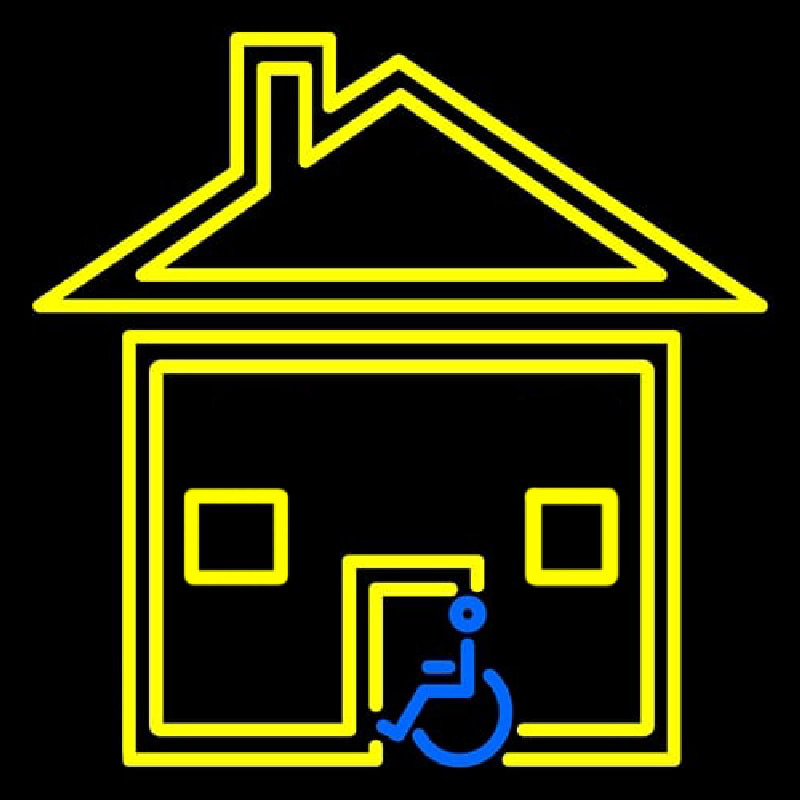 Handicapped Housing Neontábla