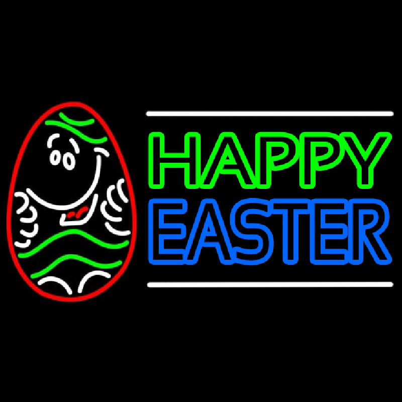 Happy Easter 3 Neontábla