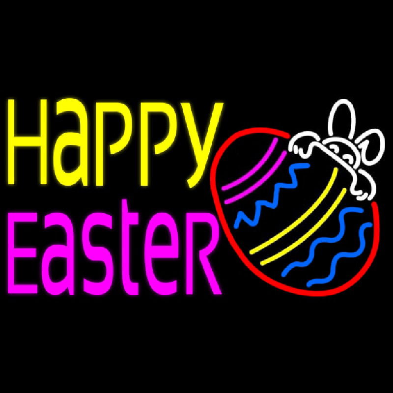 Happy Easter 4 Neontábla