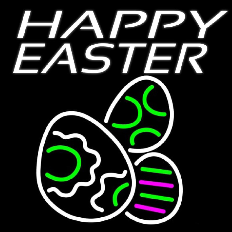 Happy Easter Egg 4 Neontábla