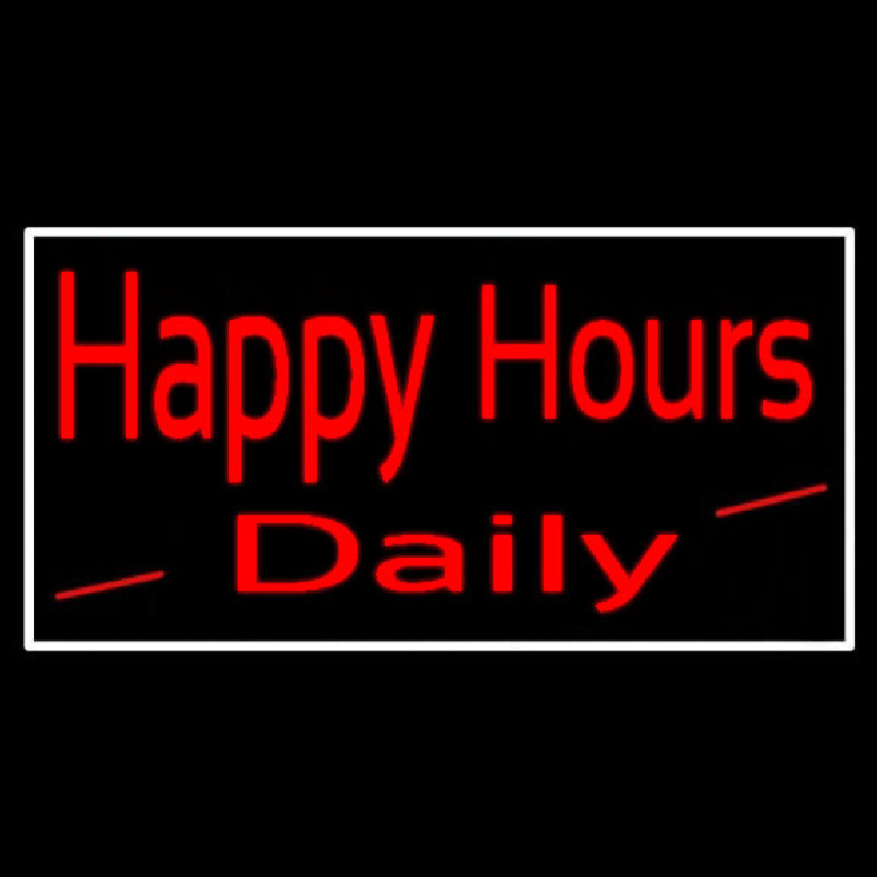 Happy Hours Daily Neontábla