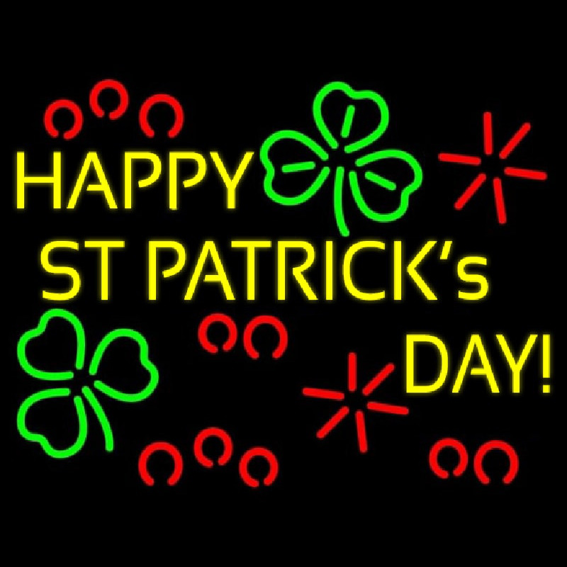 Happy St Patricks Day Neontábla