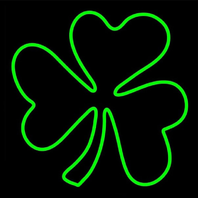 Happy St Patricks Day Shamrock Neontábla