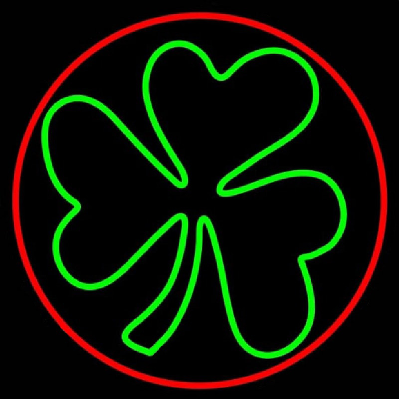 Happy St Patricks Day Shamrock Neontábla