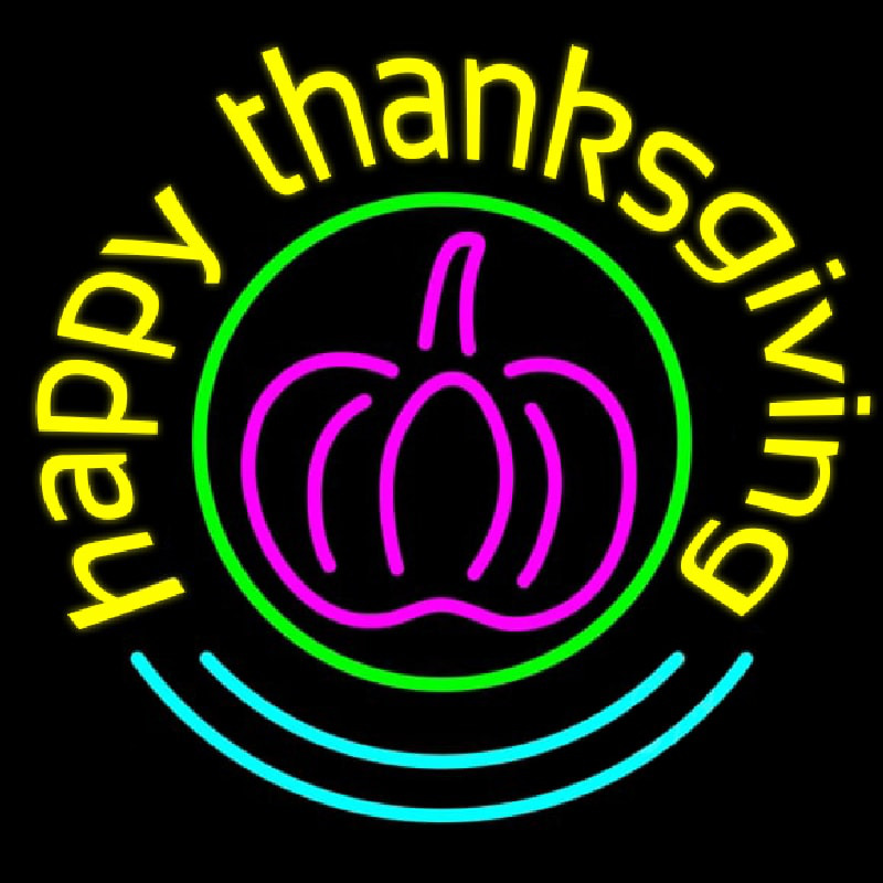 Happy Thanksgiving 2 Neontábla