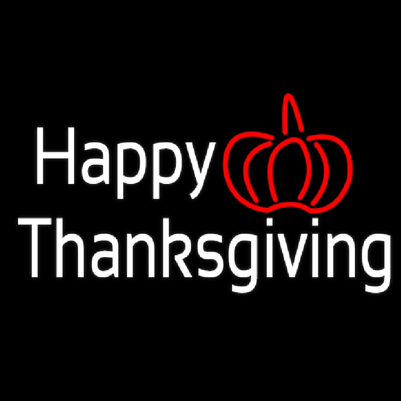 Happy Thanksgiving Neontábla