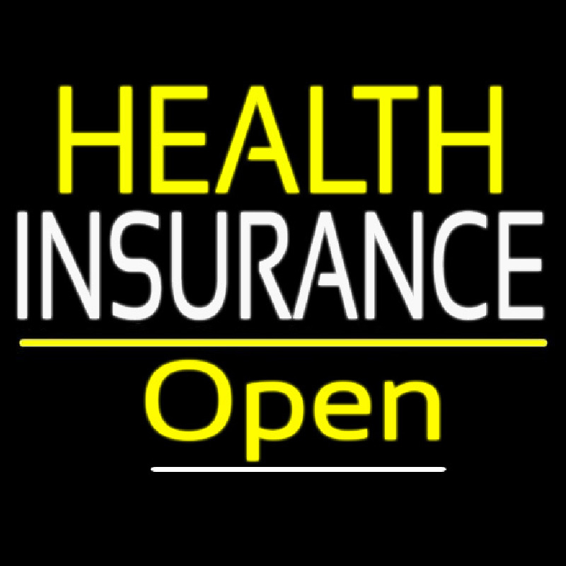 Health Insurance Open Neontábla