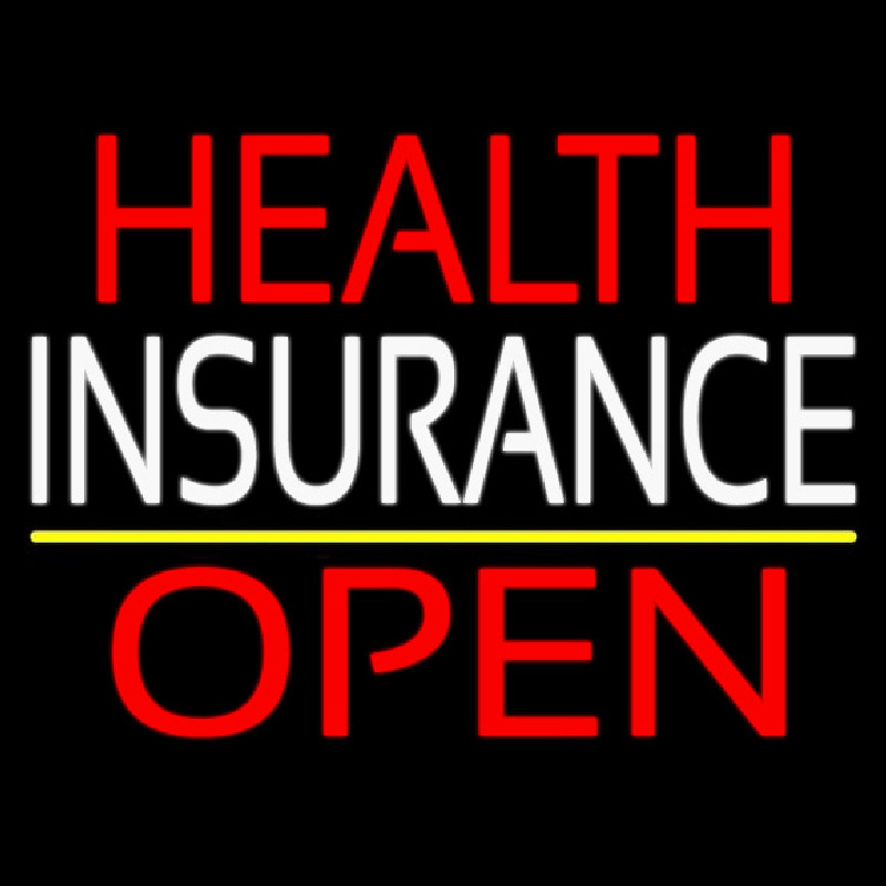 Health Insurance Open Neontábla