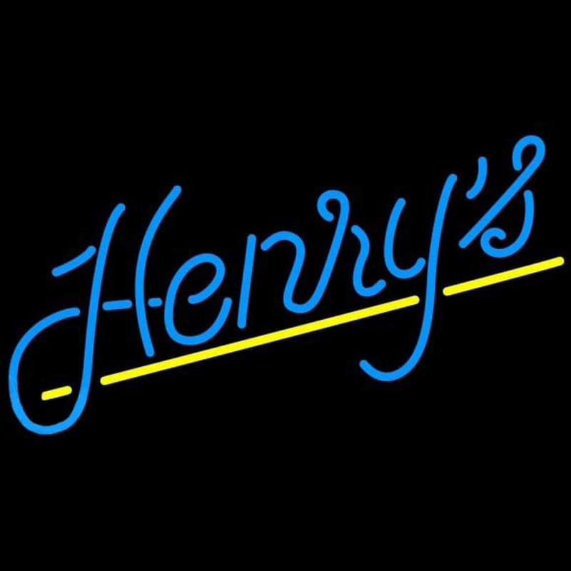 Henrys Dark Beer Sign Neontábla