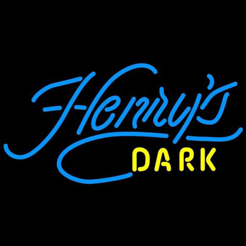 Henrys Dark Beer Sign Neontábla