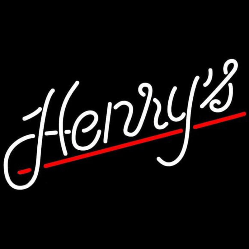 Henrys Logo Beer Sign Neontábla