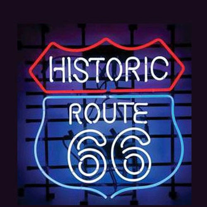 Historic Route 66 Bolt Nyitva Neontábla