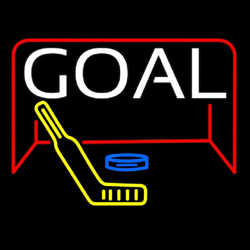 Hockey Goal Neontábla