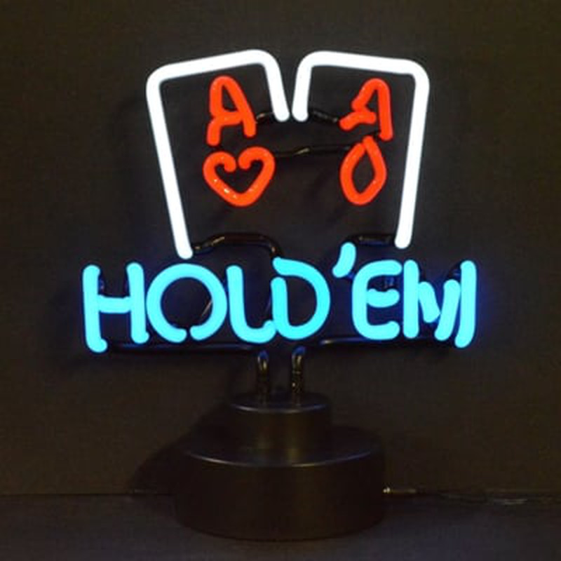 Hold Em Poker Desktop Neontábla