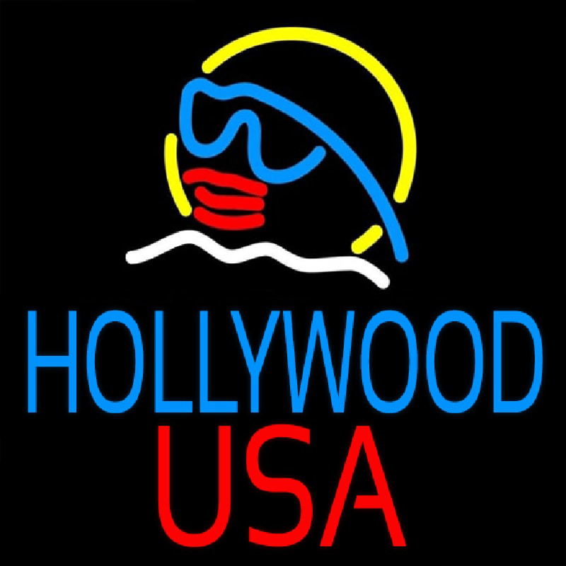 Hollywood Usa Neontábla