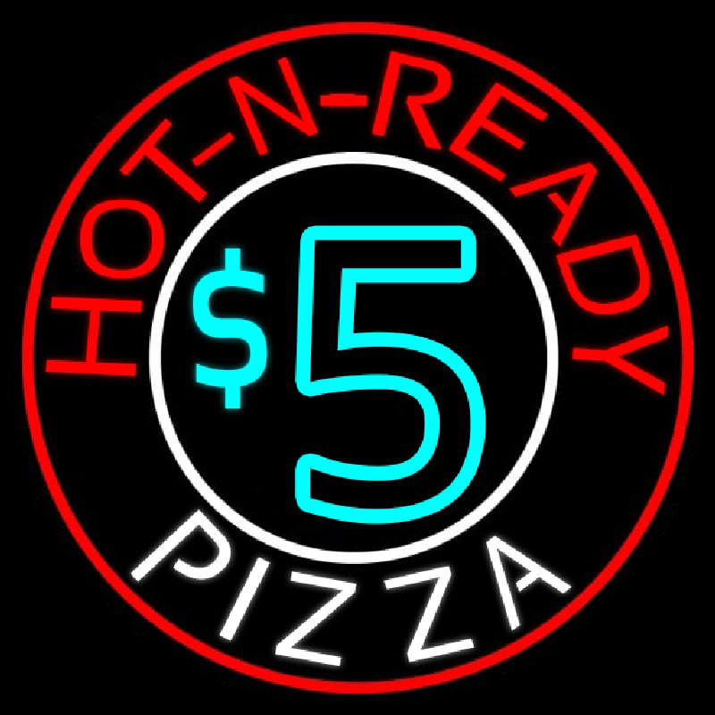 Hot N Ready Pizza Neontábla