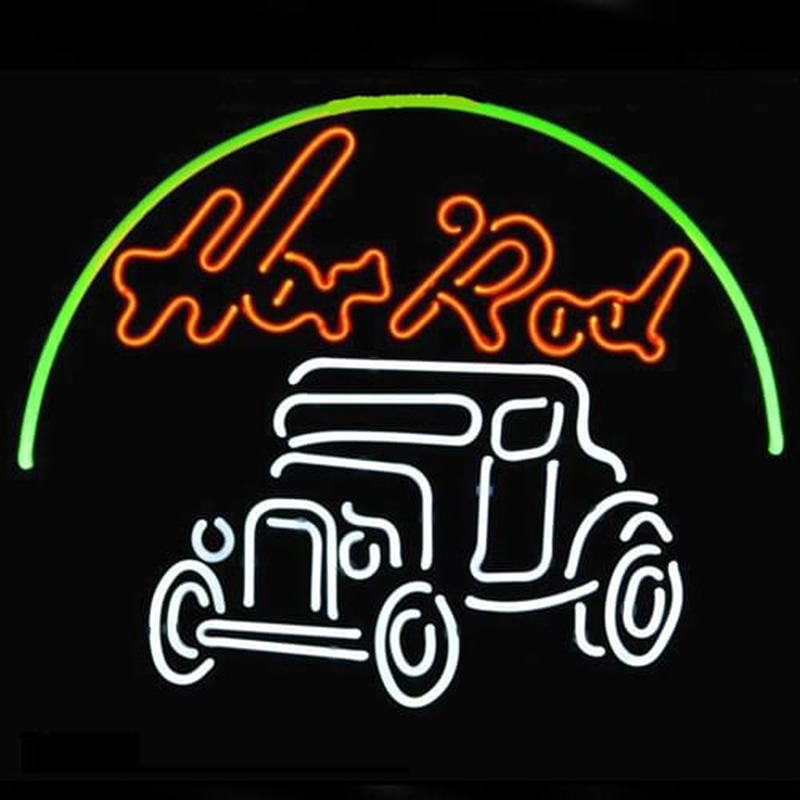 Hot Rod Hotrods Logó Auto Car Dealer Sör Kocsma Neontábla Gyors szállítás