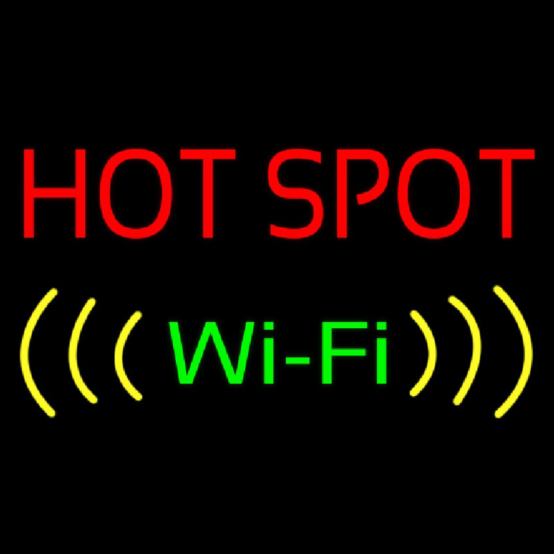 Hot Spot Wifi Neontábla