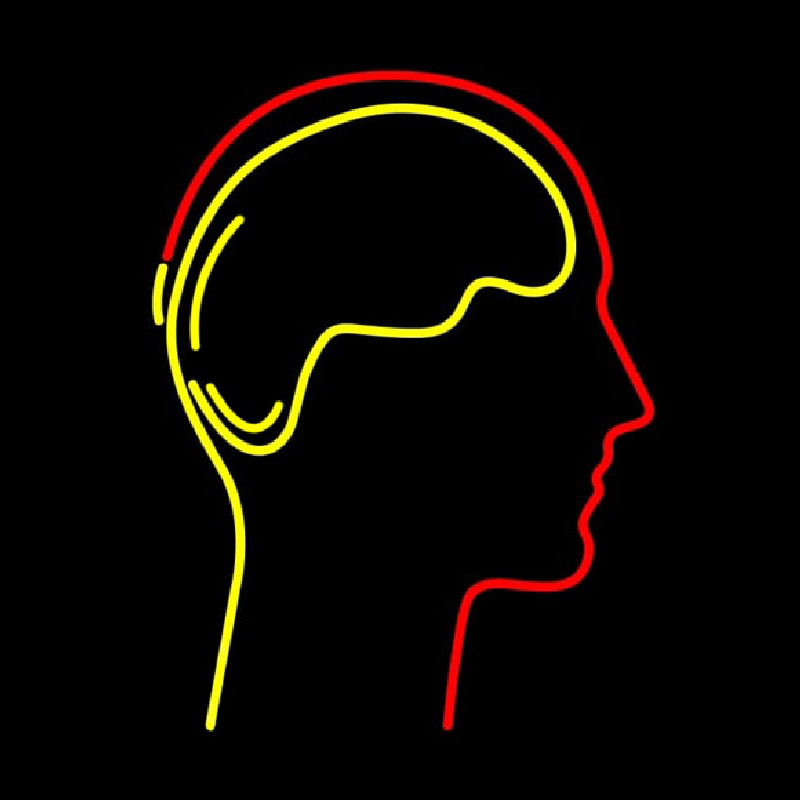 Human Head Neontábla