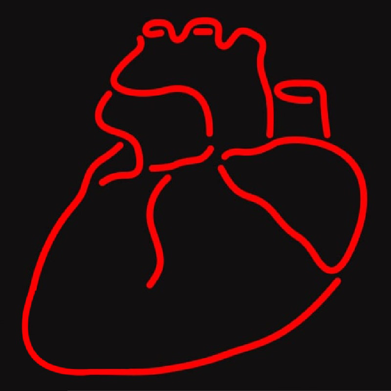 Human Heart Neontábla