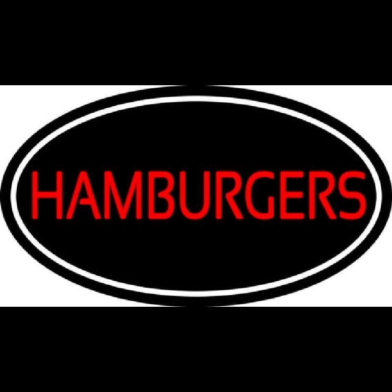 Humburgers Oval Neontábla