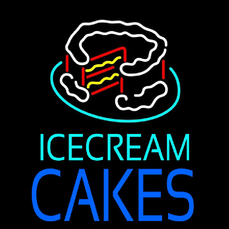 Ice Cream Cakes In Neontábla