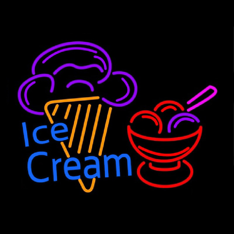 Ice Cream Logo Neontábla