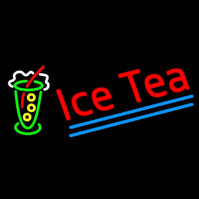 Ice Tea Logo Neontábla