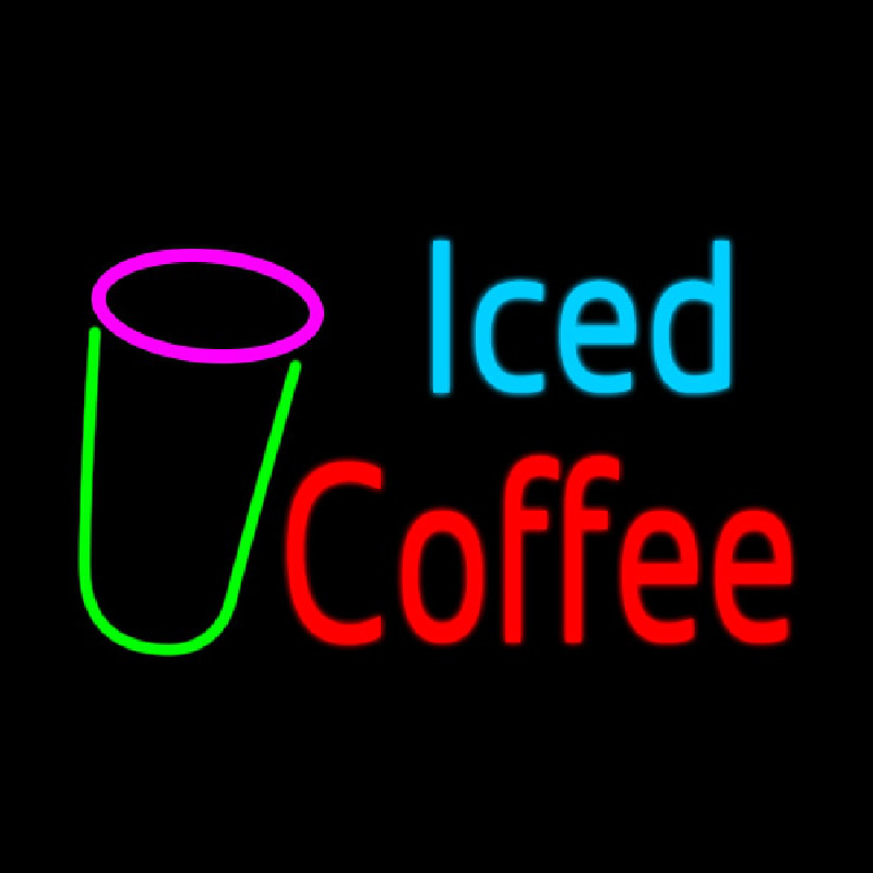 Iced Coffee Neontábla
