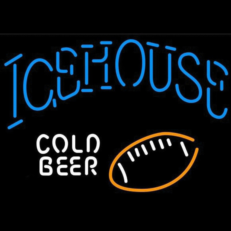 Icehouse Football Cold Beer Sign Neontábla