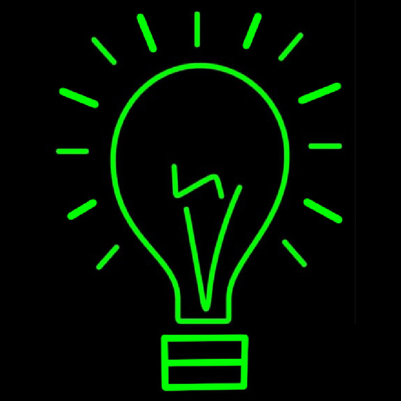 Idea Concept Bulb Neontábla