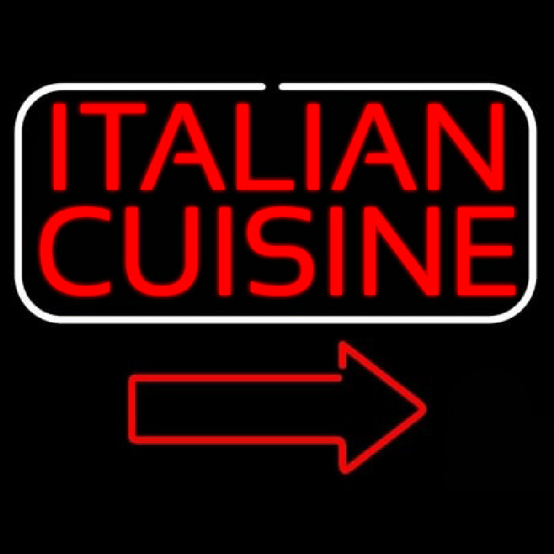 Italian Cuisine Neontábla