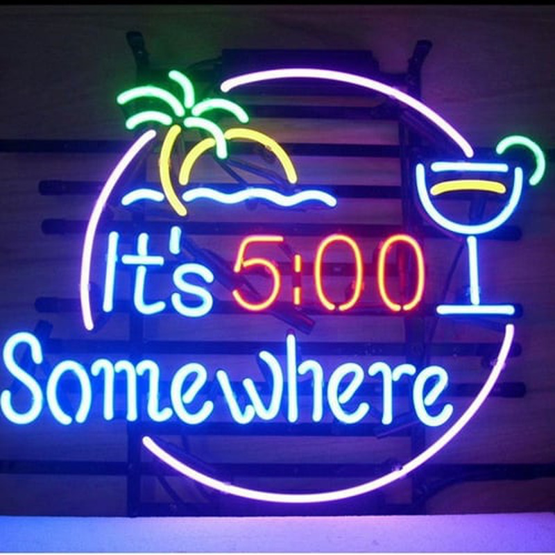 Its 500 Somewhere Sör Kocsma Nyitva Neontábla