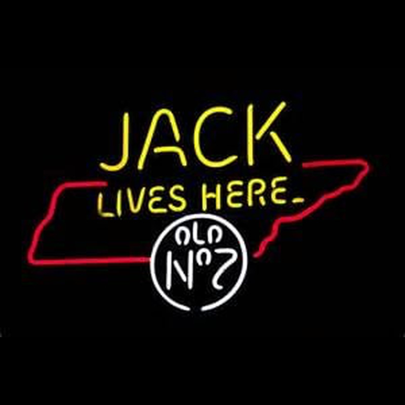 Jack Daniels Jack Lives Here Tennessee Whiskey Neontábla