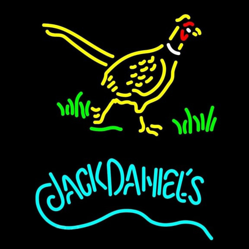 Jack Daniels and Pheasant Logo Neontábla