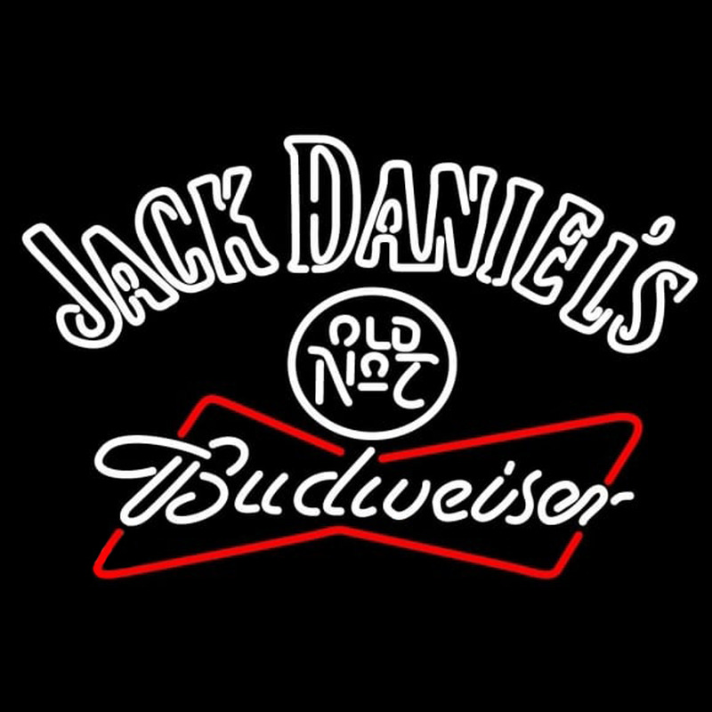 Jack Daniels with Budweiser Neontábla