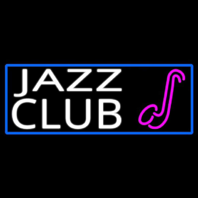 Jazz Club With Sa ophone Neontábla