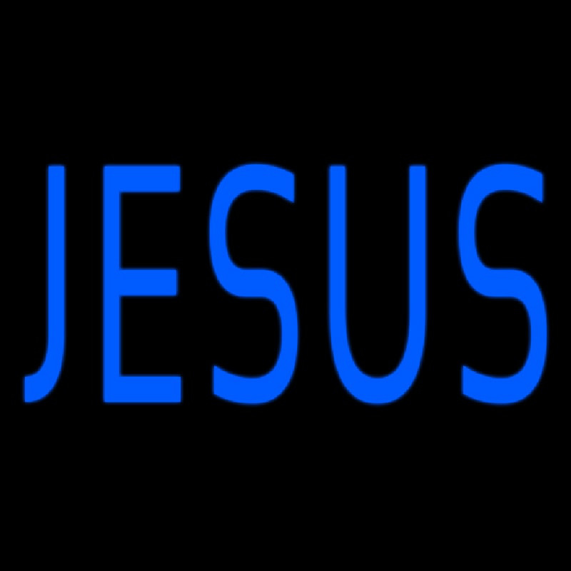 Jesus Blue Neontábla