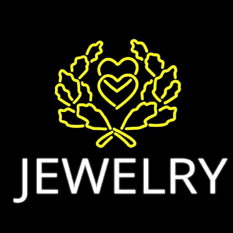 Jewelry Block Logo Neontábla