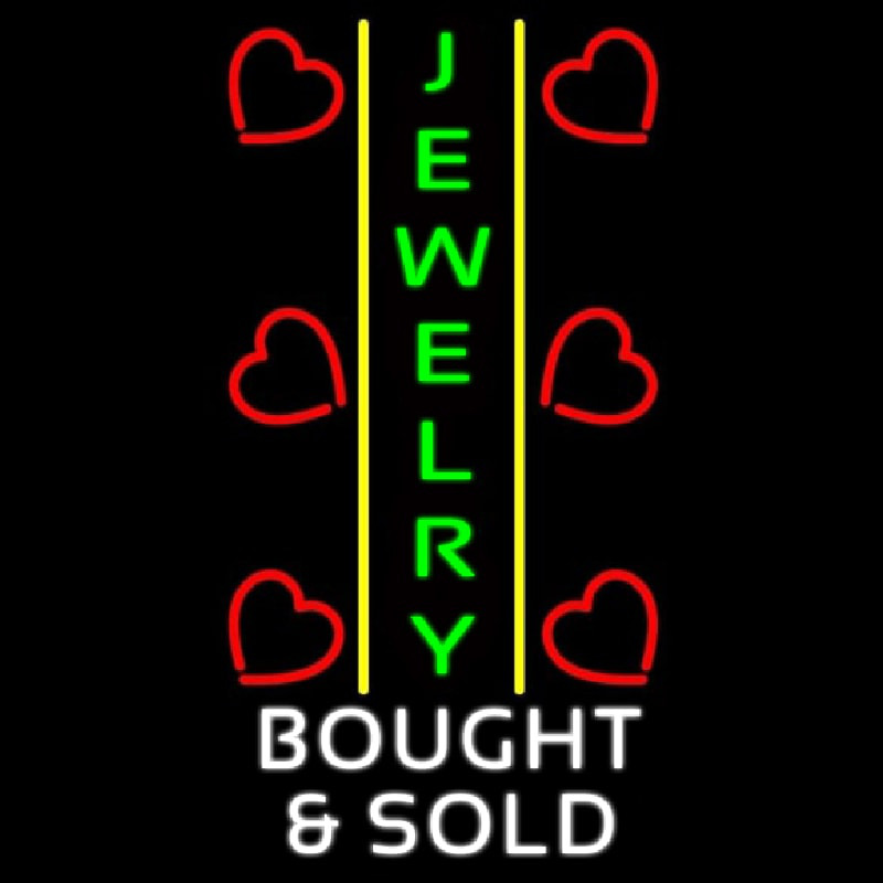 Jewelry Bought And Sold Neontábla