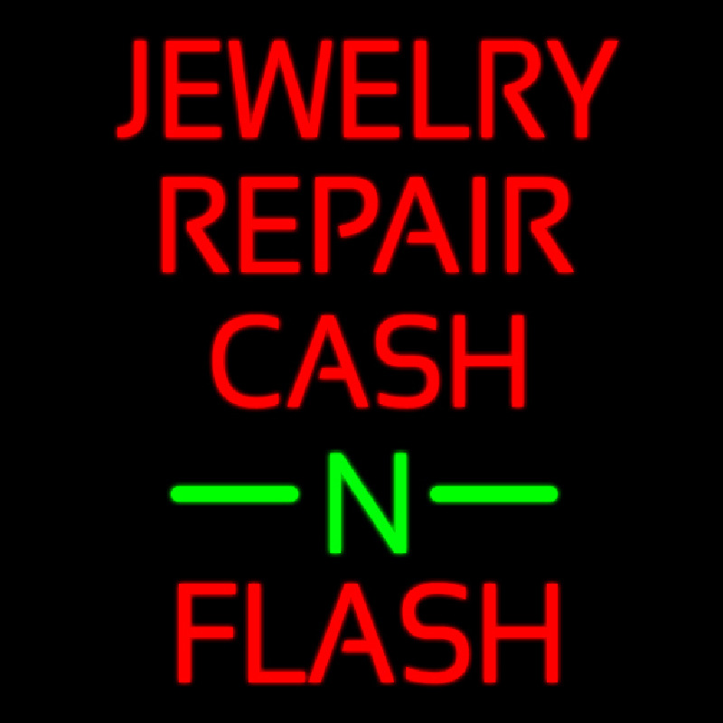 Jewelry Repair Cash N Flash Neontábla