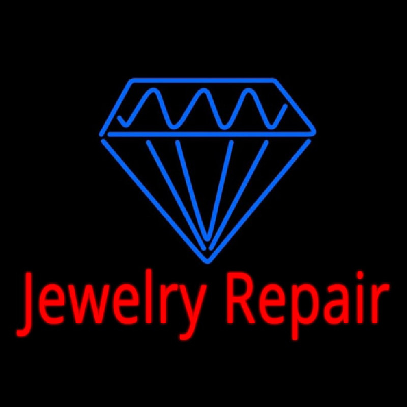 Jewelry Repair Cursive Neontábla
