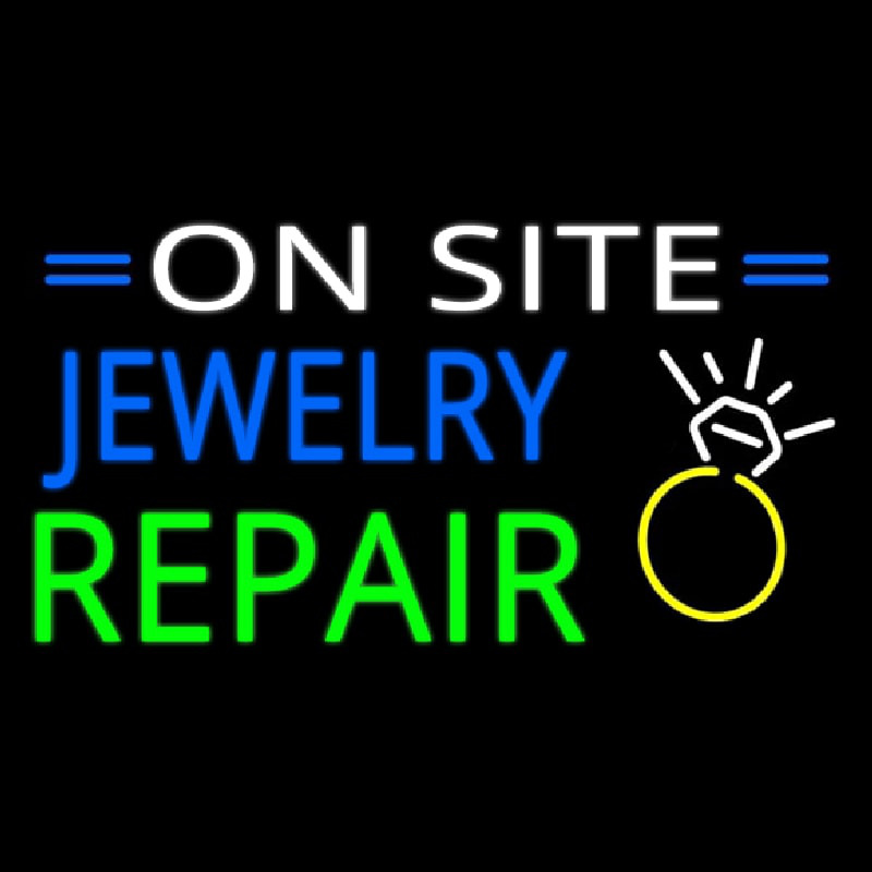 Jewelry Repair On Site Neontábla