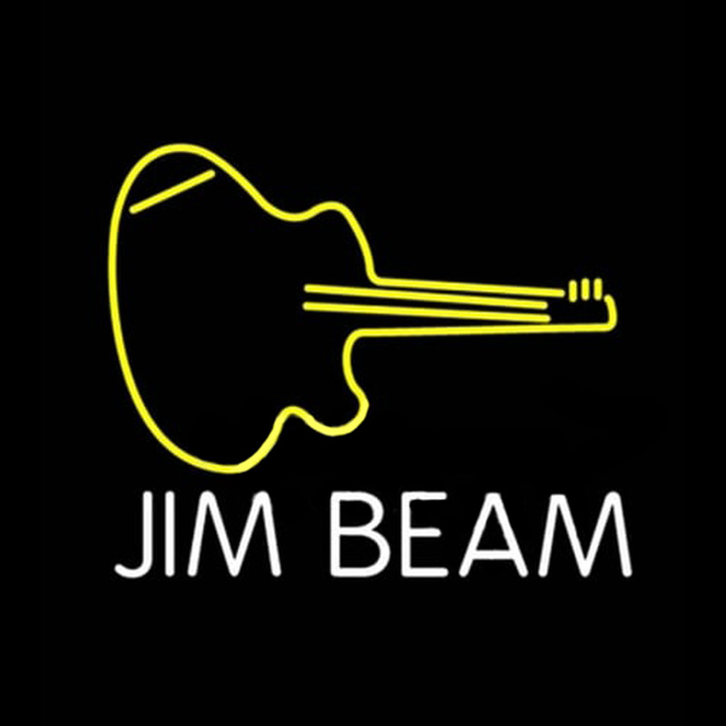 Jim Beam Guitar Neontábla