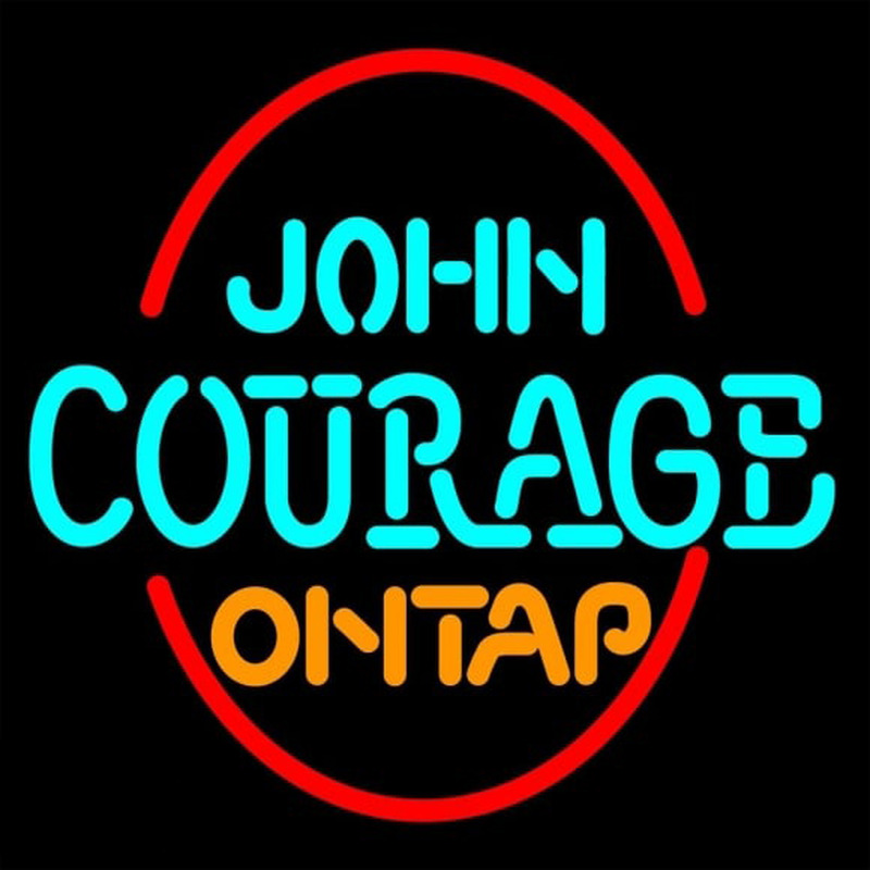 John Courage On Tap Neontábla