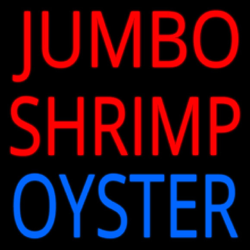 Jumbo Shrimp Oyster Neontábla
