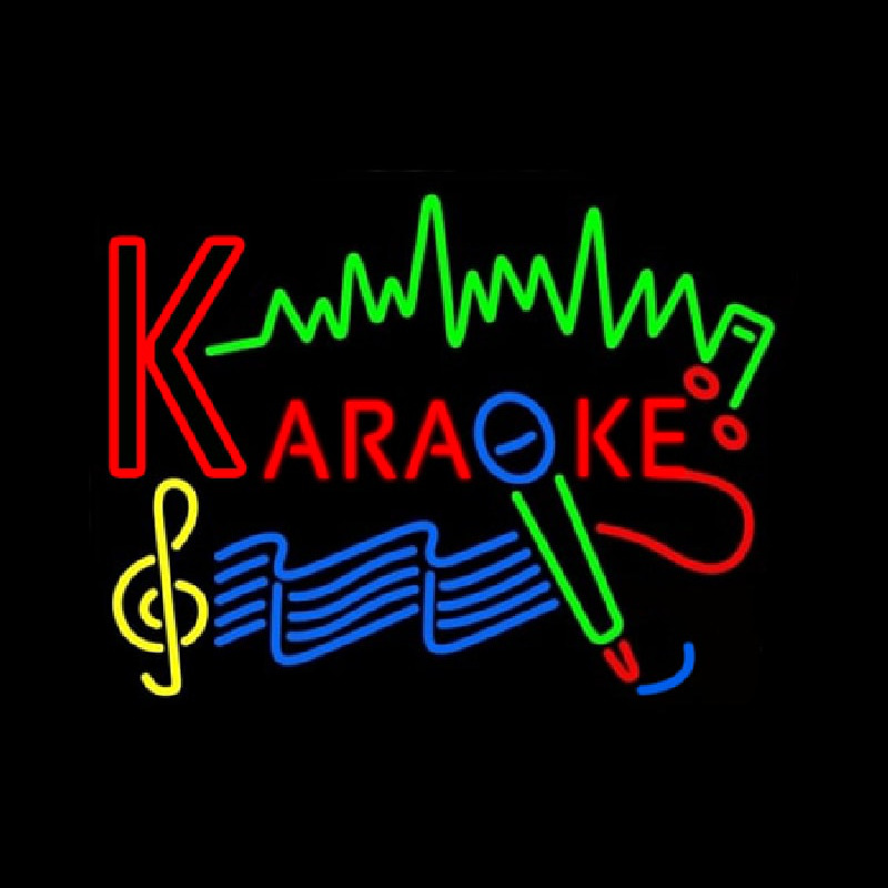 Karaoke Music  Neontábla
