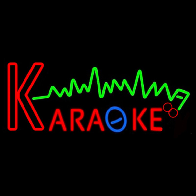 Karaoke Music Note 2 Neontábla